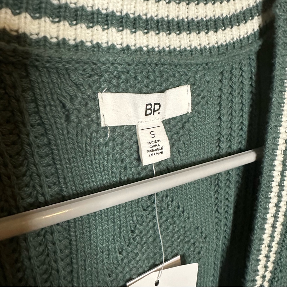 BP Nordstrom Rack Green Sweater Vest Small NEW - Picture 4 of 8